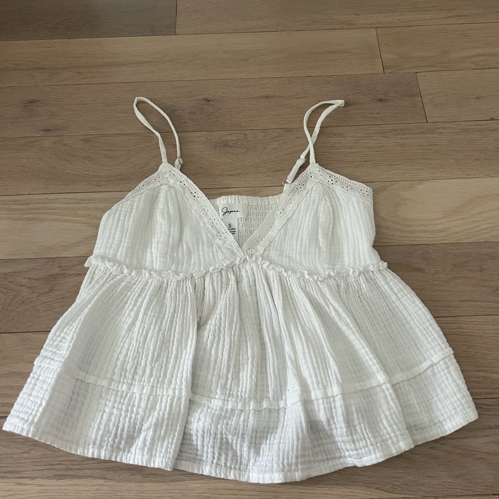 White Sleeveless Top